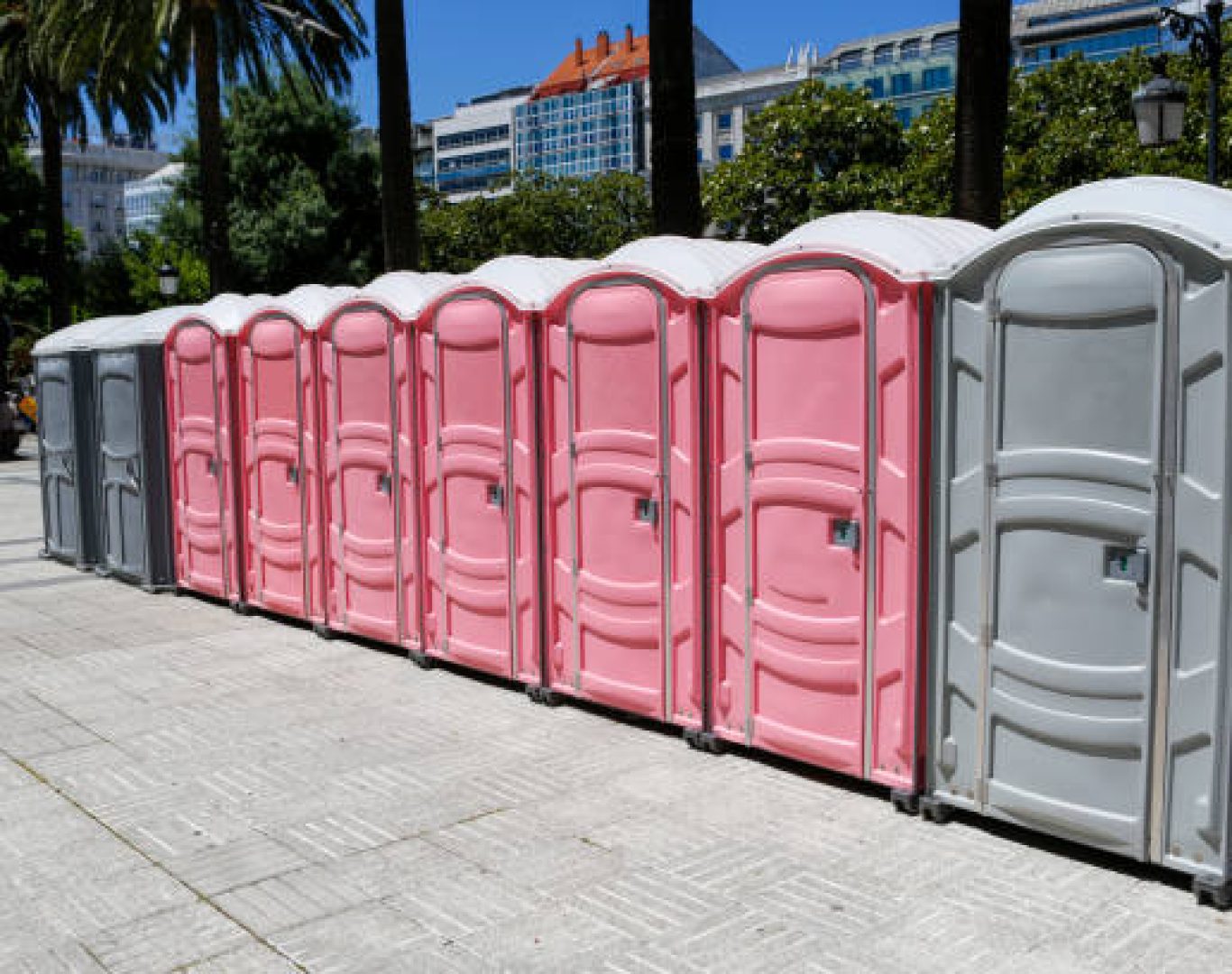 Nomad Rentals providing portable toilet service in Matthews, NC