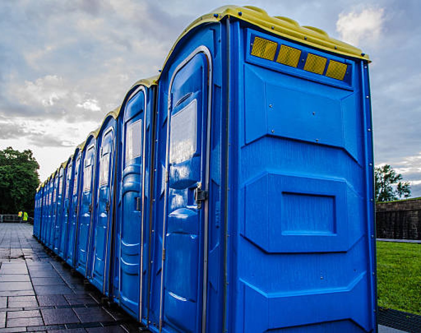 Gastonia NC portable toilets setup for outdoor festival